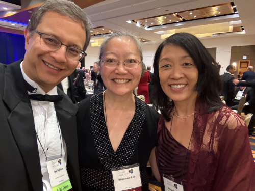 Drs. Nghiem, Stephanie Lee, Aimee Payne, Professor and Chair of Dermatology at Columbia University