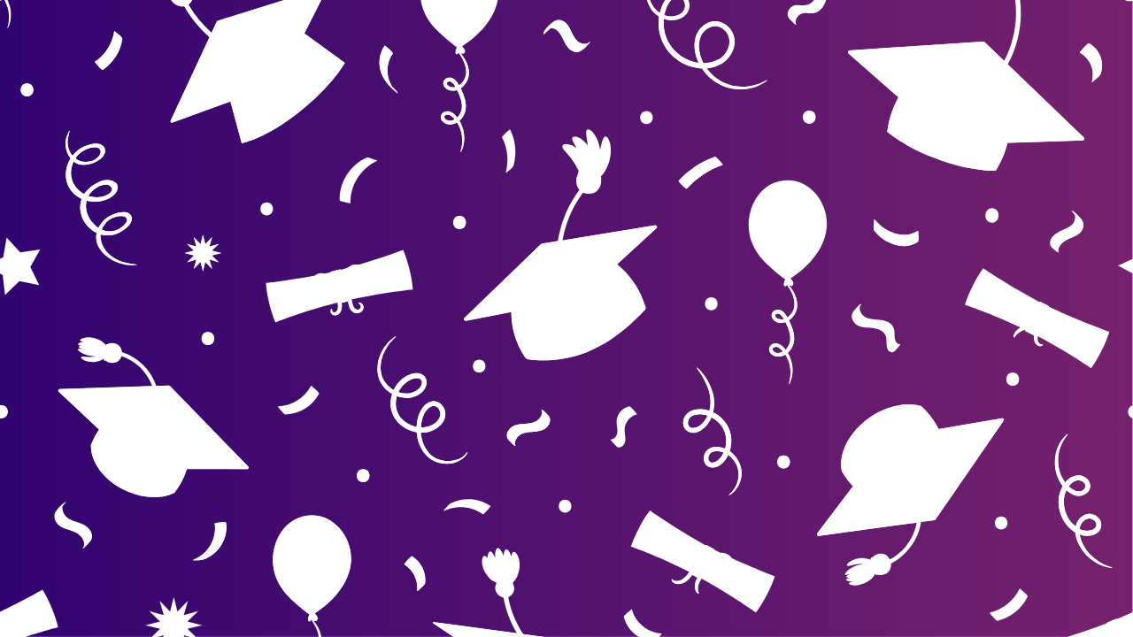 Graduation cap background