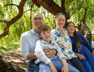 Stephanie Binick and her family.