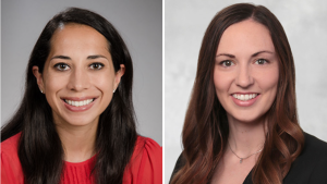 (l-r) Dr. Mariam Alam (PGY2), Dr. Caitlin Crimp (PGY3)