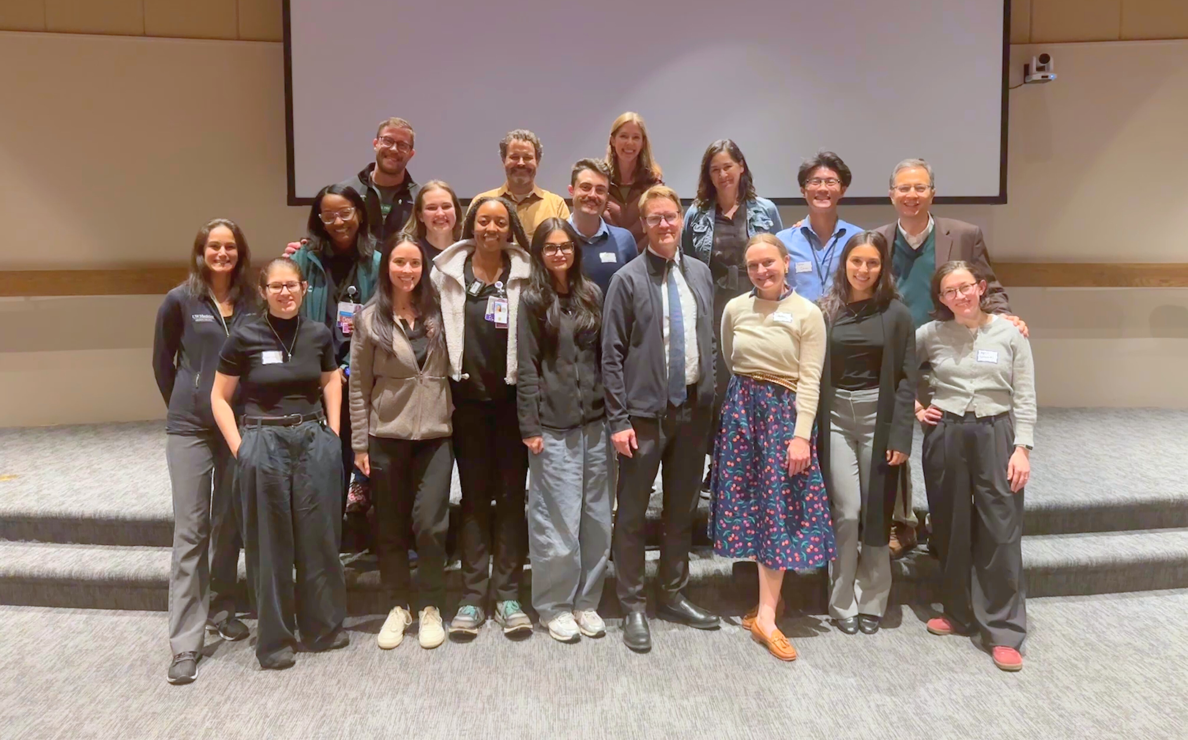 Group photo of trainees and faculty