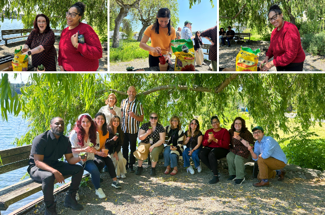 Admin retreat photo collage