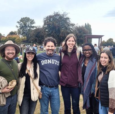 residents at the pumpkin patch