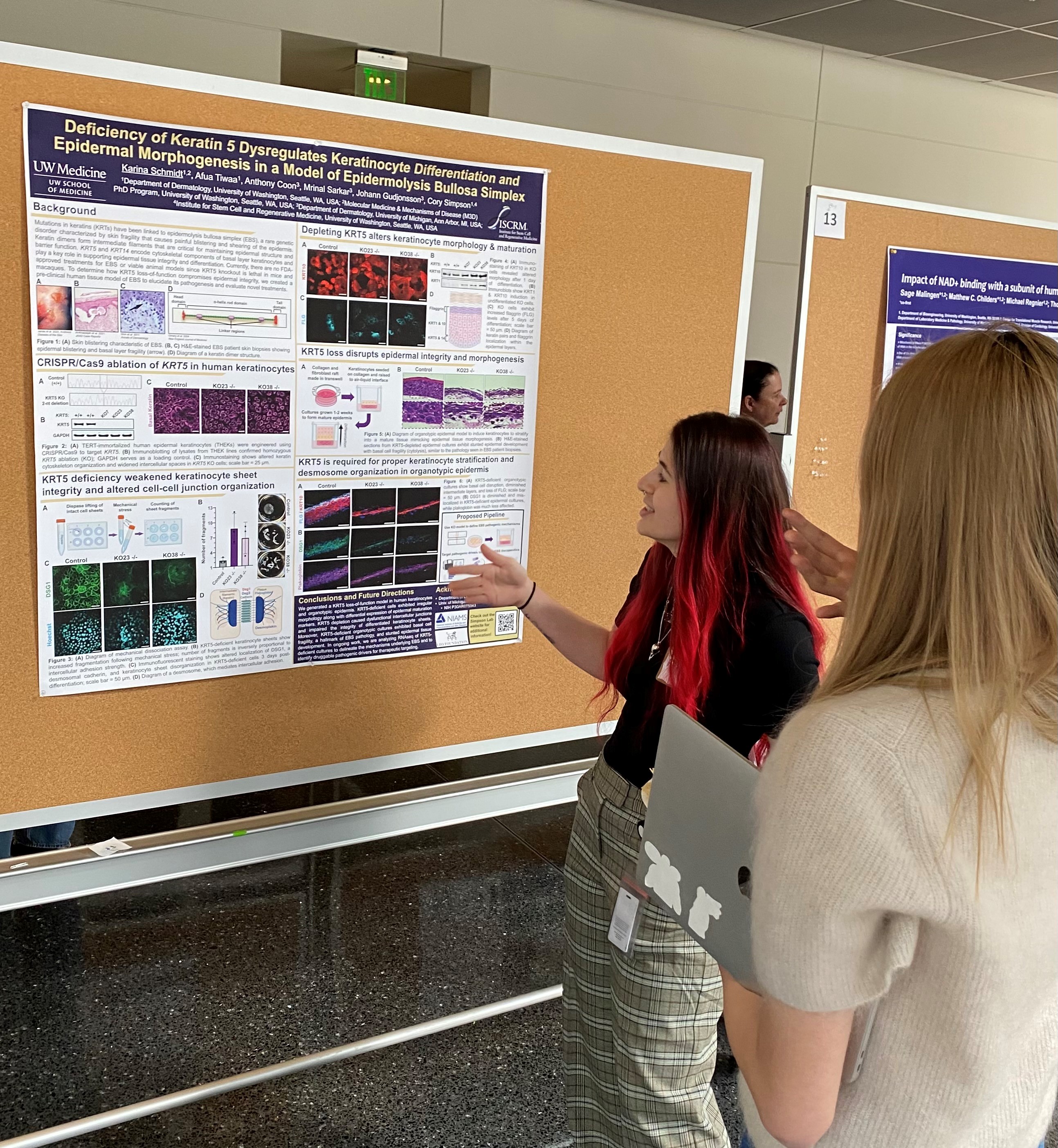 Karina Schmidt at poster competition 