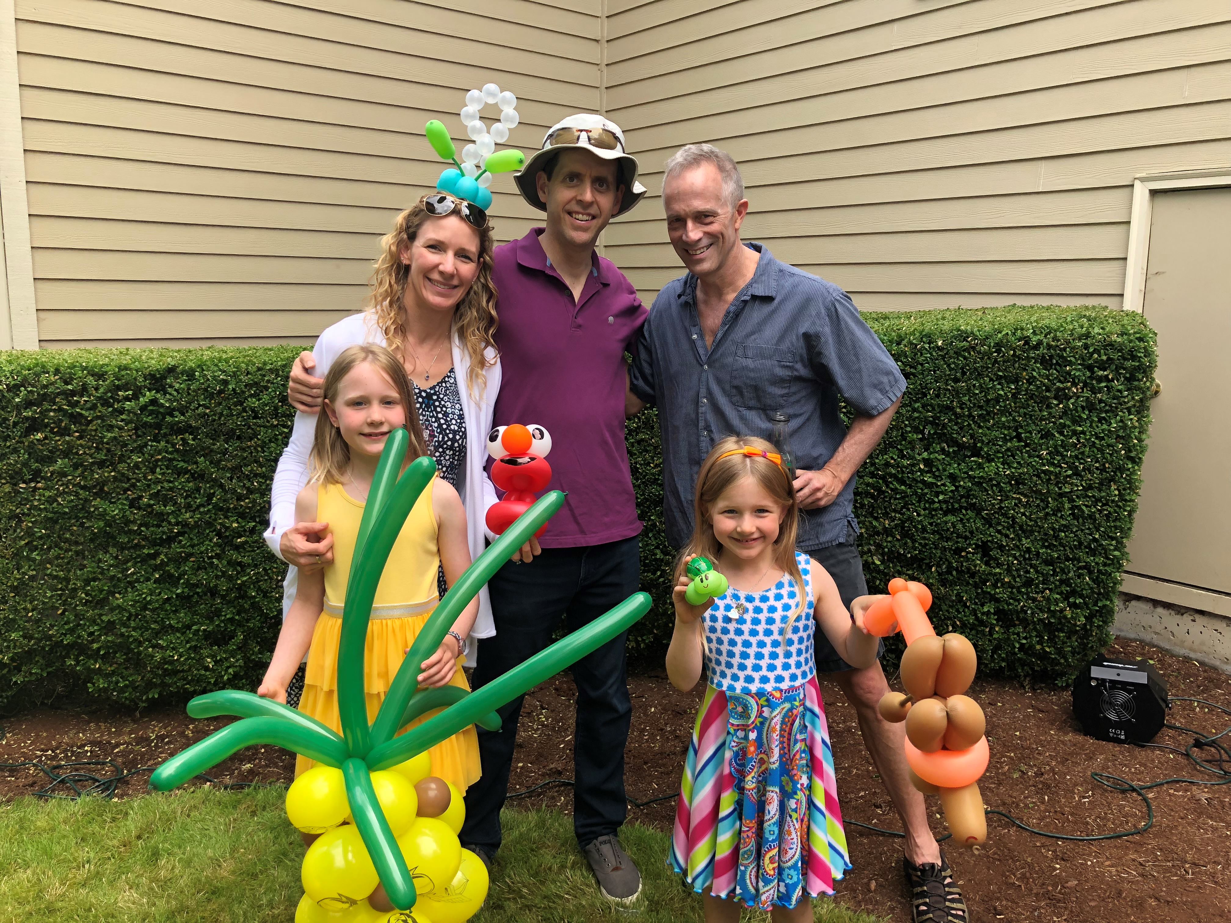 Heather&nbsp;Brandling-Bennett's family with Rob Sidbury 