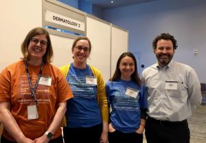 Drs. Andrea Kalus, Emily Duffy, Sigrid Collier and Jay Vary at the 2020 Seattle King County Clinic.